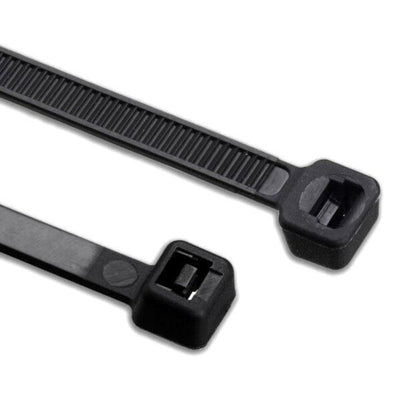 Zwarte kabelbinders / tiewraps - verpakking van 100 stuks