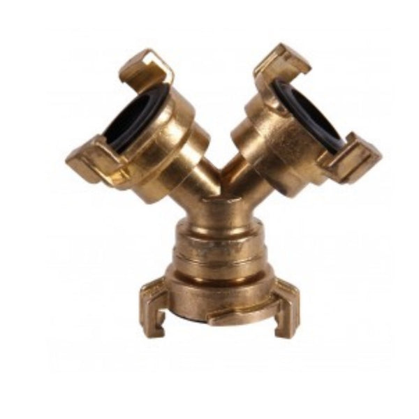 Brass quick coupling two way