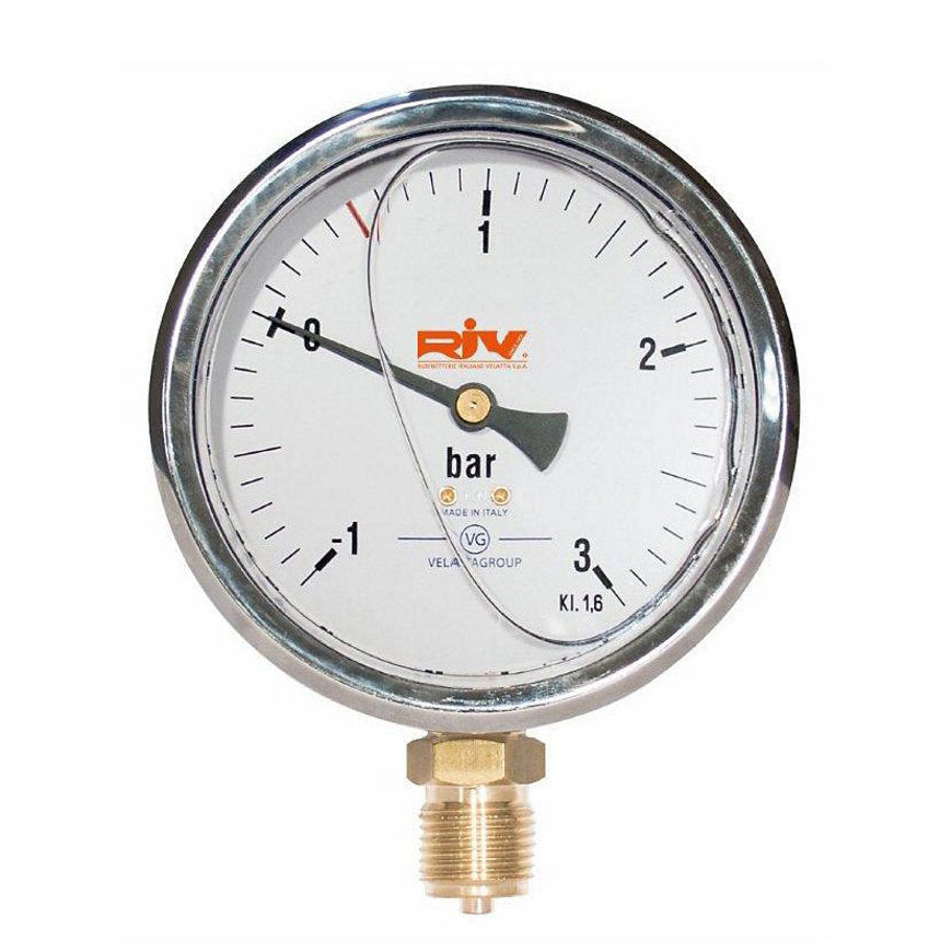 Vacuümmeter glycerine gevuld -1 tot +0