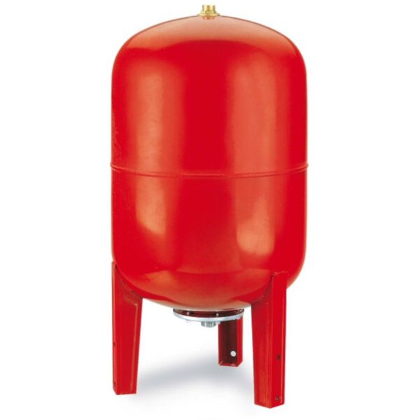 Pressurized water tank coated vertically