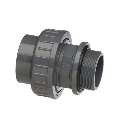 VDL PVC-U zwembadkoppeling met O-ring - lijm × buitendraad
